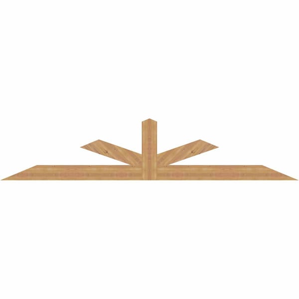 Ekena Millwork Saratoga Timber Gable Bracket, Western Red Cedar, 108"W x 22"H x 1 1/2"D x 5 1/2"F, 5/12 Pitch GBW108X22X0206SAR00SWR - main